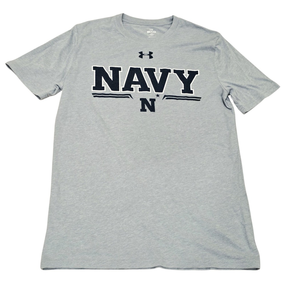 Under Armour Navy Midshipmen Beat Army T-Shirt Men's Small Gray NCAA Football